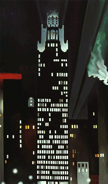 Radiator Building at Night Georgia O'Keeffe